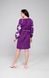 Плаття-вишиванка міді фіолетове "Квітуче поле букет білий" 0012022001008 фото 4